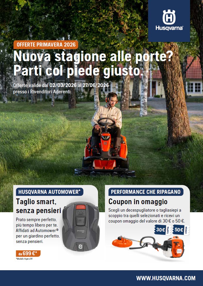 HUSQVARAN Offerte Primavera 2026